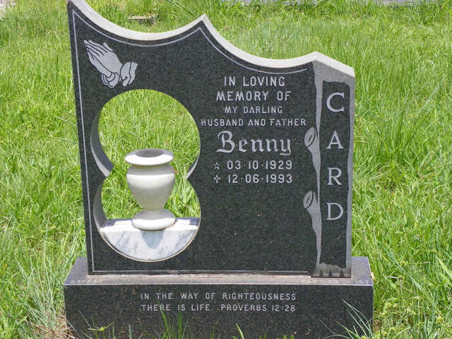 CARD Benny 1929-1993