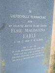 EARLE Elsie Magdalena 1958-2003