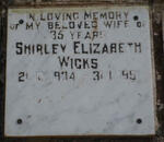 WICKS Shirley Elizabeth 1934-1991