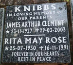 KNIBBS James Arthur Clement 1927-2003 & Rita May Rose 1930-1991