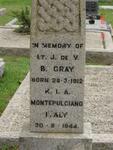 GRAY J. de V. B. 1912-1944