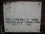 HOAR Christopher -1967 & Kathleen Madge -1980
