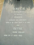 SMITH Bobby 1932-1995 & Betsie VOSLOO 1933-