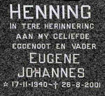 HENNING Eugene Johannes 1940-2001