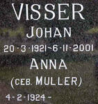 VISSER Johan 1921-2001 & Anna MULLER 1924-