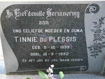 PLESSIS Tinnie, du 1899-1992