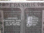 ERASMUS Johannes Christoffel Paul 1891-1961 & Johanna Elizabeth SLABBERT 1902-1975