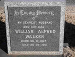 WALKER William Alfred 1904-1961