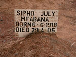 MFABANA Sipho July 1918-2005