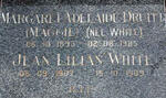 DRUITT Margaret Adelaide nee WHITE 1893-1985 :: WHITE Jean Lilian 1907-1989