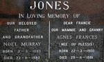 JONES Noel Murray 1895-1982 & Agnes Frances DU PLESSIS 1900-1981