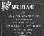 McCLELAND Oswald Theodore 1915-1976