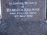 KELMAN Rebecca -1931