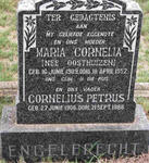 ENGELBRECHT Cornelius Petrus 1906-1988 & Maria Cornelia OOSTHUIZEN 1909-1952