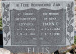ELLIS Edward 1920-1982 & Hannie 1924-1995