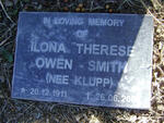 OWEN-SMITH Ilona Therese nee KLUPP 1911-2001