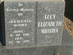 MBATHA Lucy Elizabeth 1949-1999