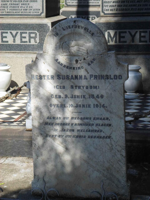 PRINSLOO Hester Susanna nee STRYDOM 1846-1914