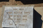 TIPPS Anna Aletta 1885-1946
