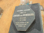 RENSBURG Johannes Jurgens, Jansen van 1968-1996