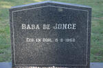 JONGE Baba, de -1958