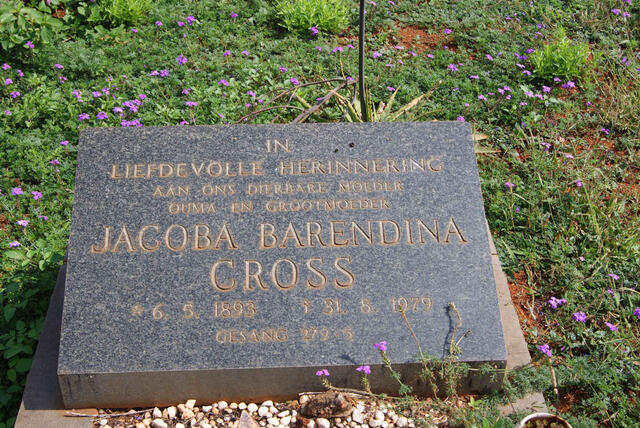 CROSS Jacoba Barendina 1893-1979