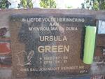 GREEN Ursula 1962-2010