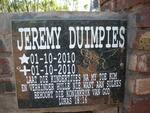 DUIMPIES Jeremy 2010-2010