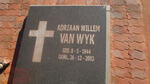 WYK Adriaan Willem, van 1944-2003