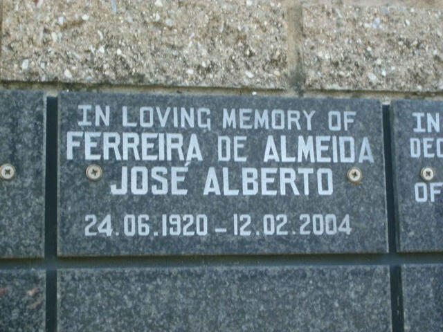 ALMEIDA José Alberto FERREIRA, de 1920-2004
