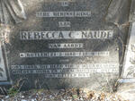 NAUDE Rebecca C. voorheen VAN AARDT nee BUTLER 1888-1972