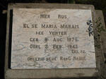 MARAIS Elise Maria nee VENTER 1875-1943