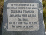 AARDT Susanna Francina Johanna, van nee NAGEL 1883-1952