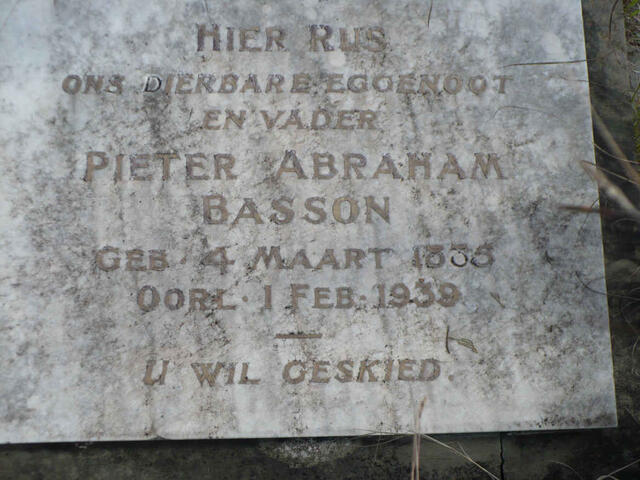 BASSON Pieter Abraham 1885-1939