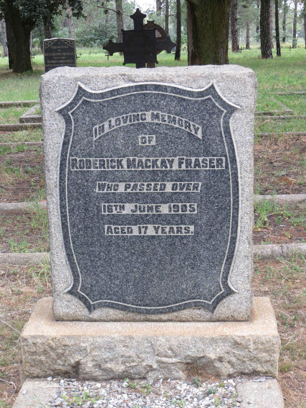 FRASER Roderick MacKay -1905