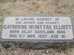 ELLIOTT Catherine McIntyre 1846-1927