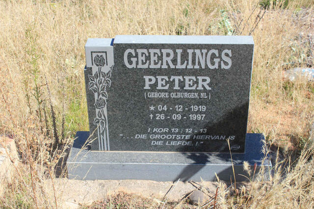 GEERLINGS Peter 1919-1997
