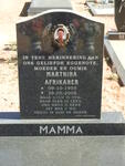 AFRIKANER Marthina 1959-2008