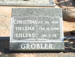 GROBLER Christina Helena nee EHLERS 1938-2008