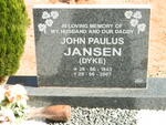 JANSEN John Paulus 1943-2007