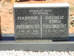 NIEUWOUDT George 1918- & Marthie 1921-2008