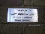 NORMAN Mary Theresa Hope 1914-2003