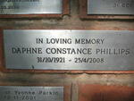 PHILLIPS Daphne Constance 1921-2008