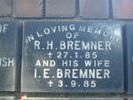 BREMNER R.H. -1985 & I.E. -1985