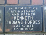 FORBES Kenneth Thomas 1926-1982