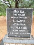 PLESSIS Susanna Johanna, du nee VAN NIEKERK 1909-1991