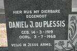 PLESSIS Daniel J., du 1919-1968
