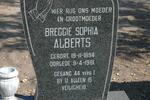 ALBERTS Breggie Sophia 1894-1981