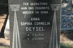 DEYSEL Anna Sophia Cornelia 1914-1988