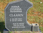 CLAASEN Anna Johanna Susanna 1931-2008